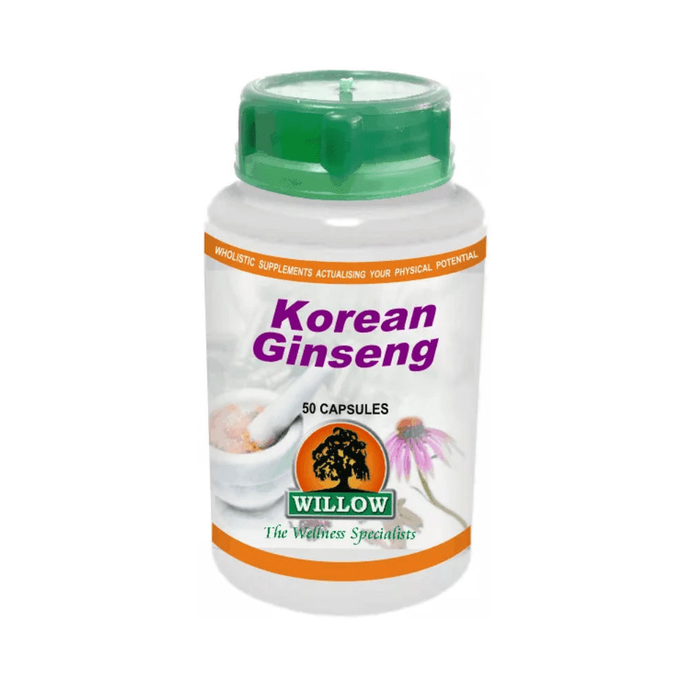 Willow Korean Ginseng 50 Capsules
