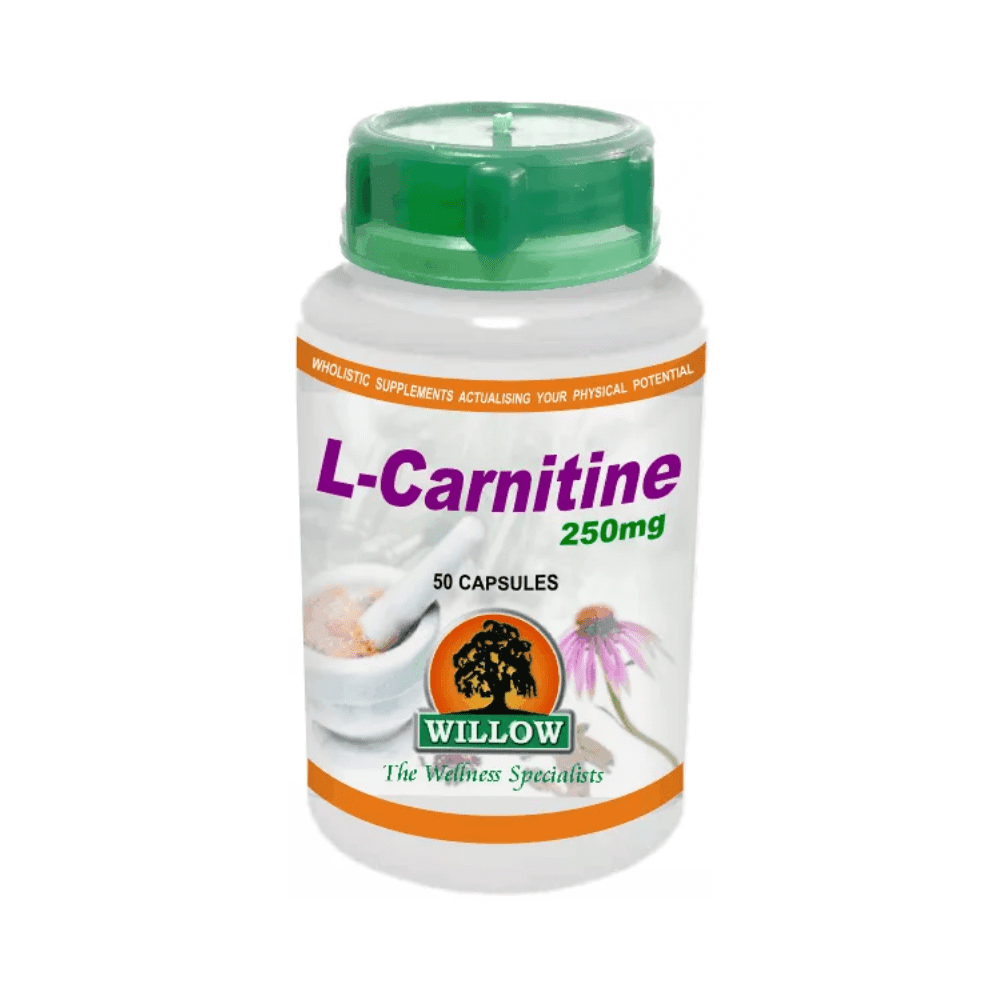 Willow L-Carnitine 250mg 50 Capsules