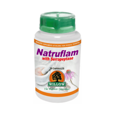 Willow Natruflam with Serrapeptase 30 Capsules