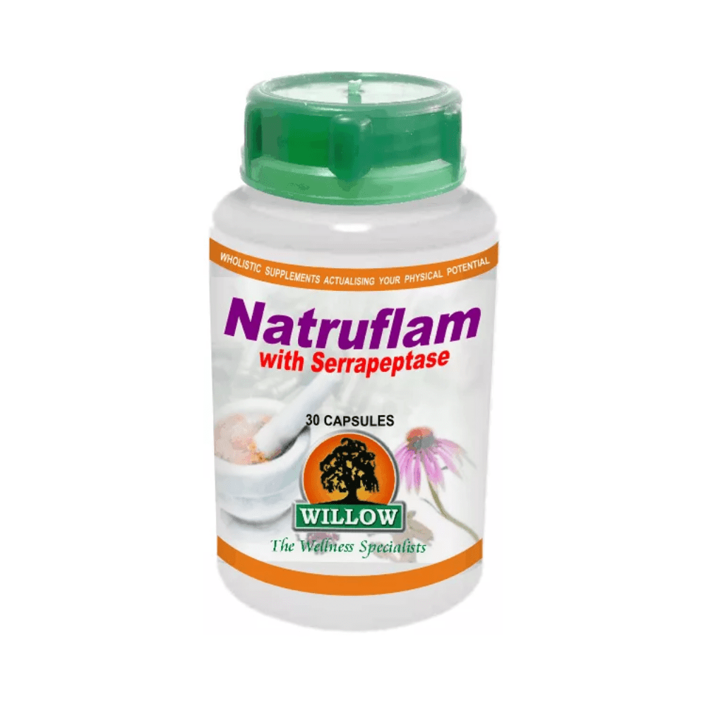 Willow Natruflam with Serrapeptase 30 Capsules