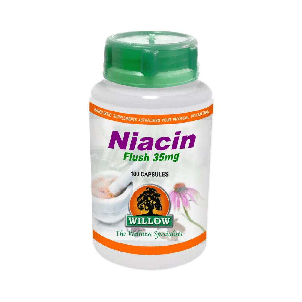 Willow Niacin Flush 35mg 100 Capsules