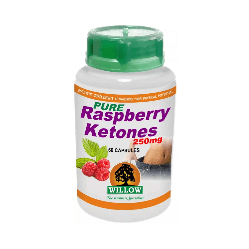 Willow Pure Raspberry Ketones 250mg 60 Capsules