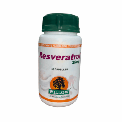 Willow Resveratrol 25mg 30 Capsules