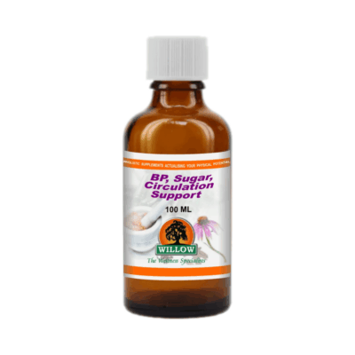 Willow Tincture BP, Sugar and Circulation Support 100ml *New