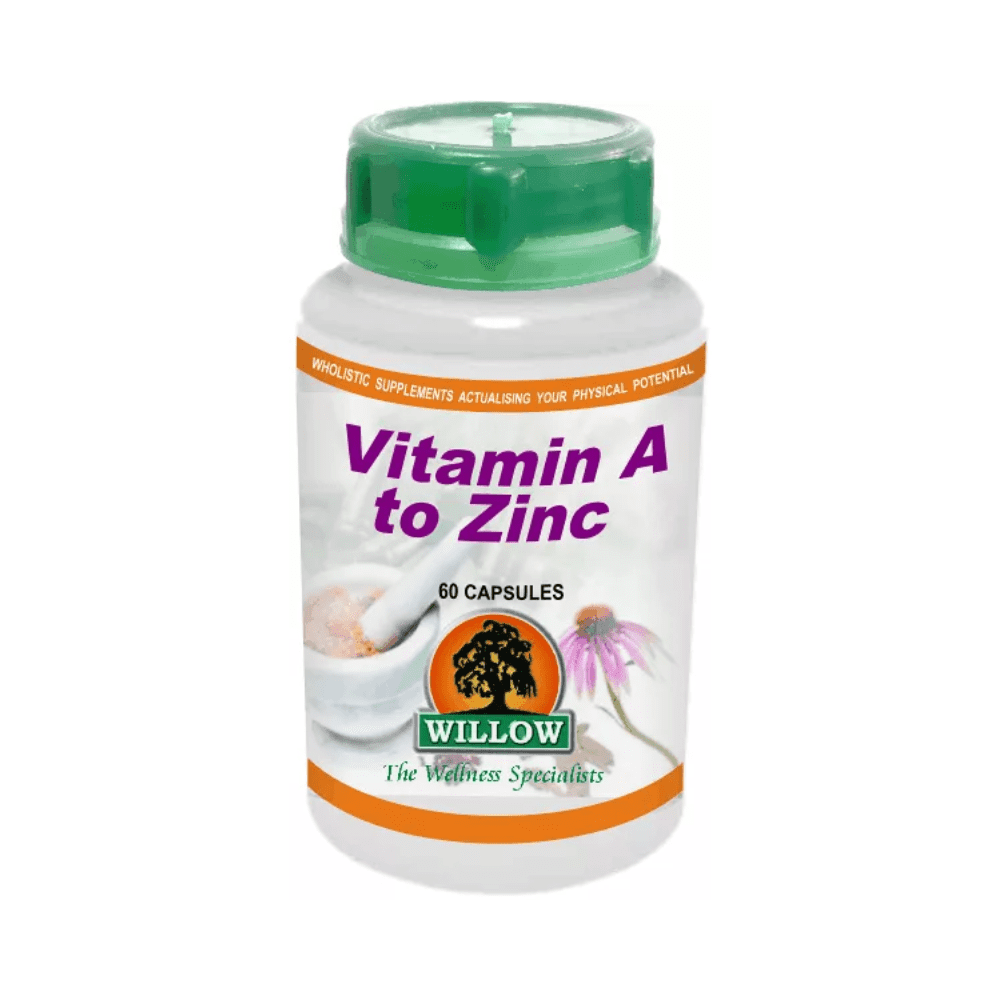Willow Vitamin A to Zinc 60 Capsules