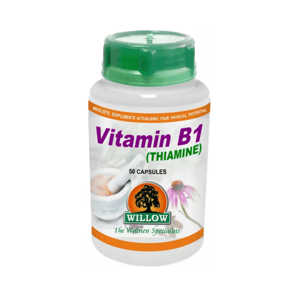 Willow Vitamin B1 Thiamine 50 Capsules