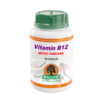 Willow Vitamin B12 Methylcobalamin 100 Capsules