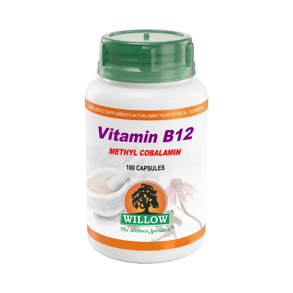 Willow Vitamin B12 Methylcobalamin 100 Capsules