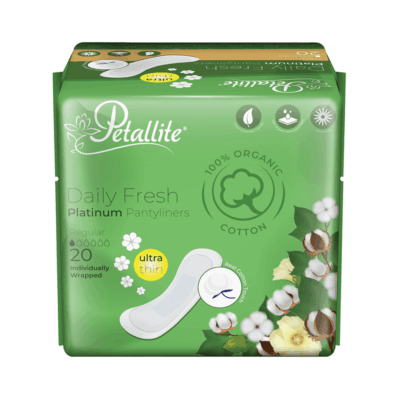 Petallite Platinum Daily Fresh Pantyliners Regular 20