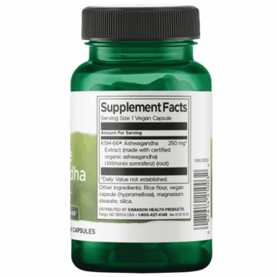 Swanson Ultimate Ashwagandha – 60 Capsules