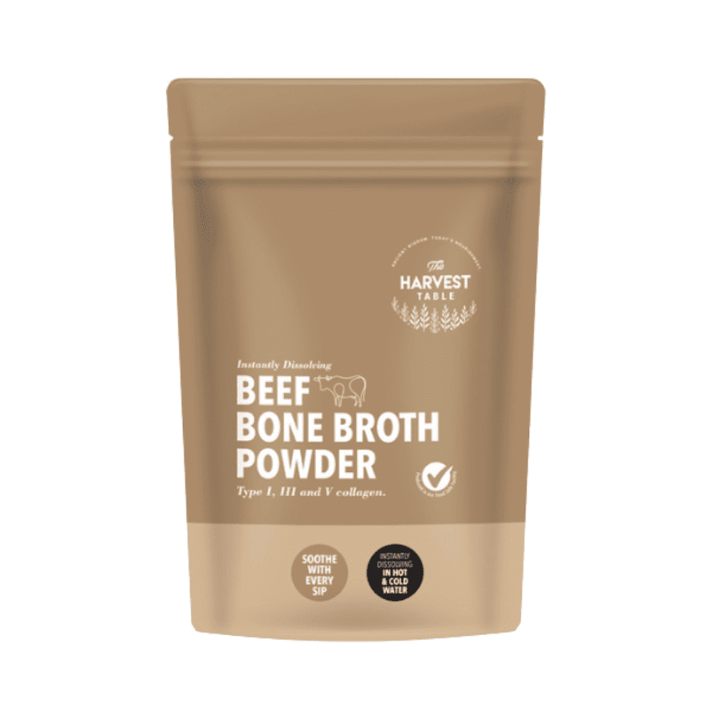 The Harvest Table Beef Bone Broth Powder Instantly Dissolving 350g Pouch