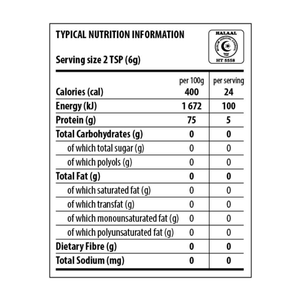 The Harvest Table L-Glutamine Unflavoured 5g Sachet - Image 2