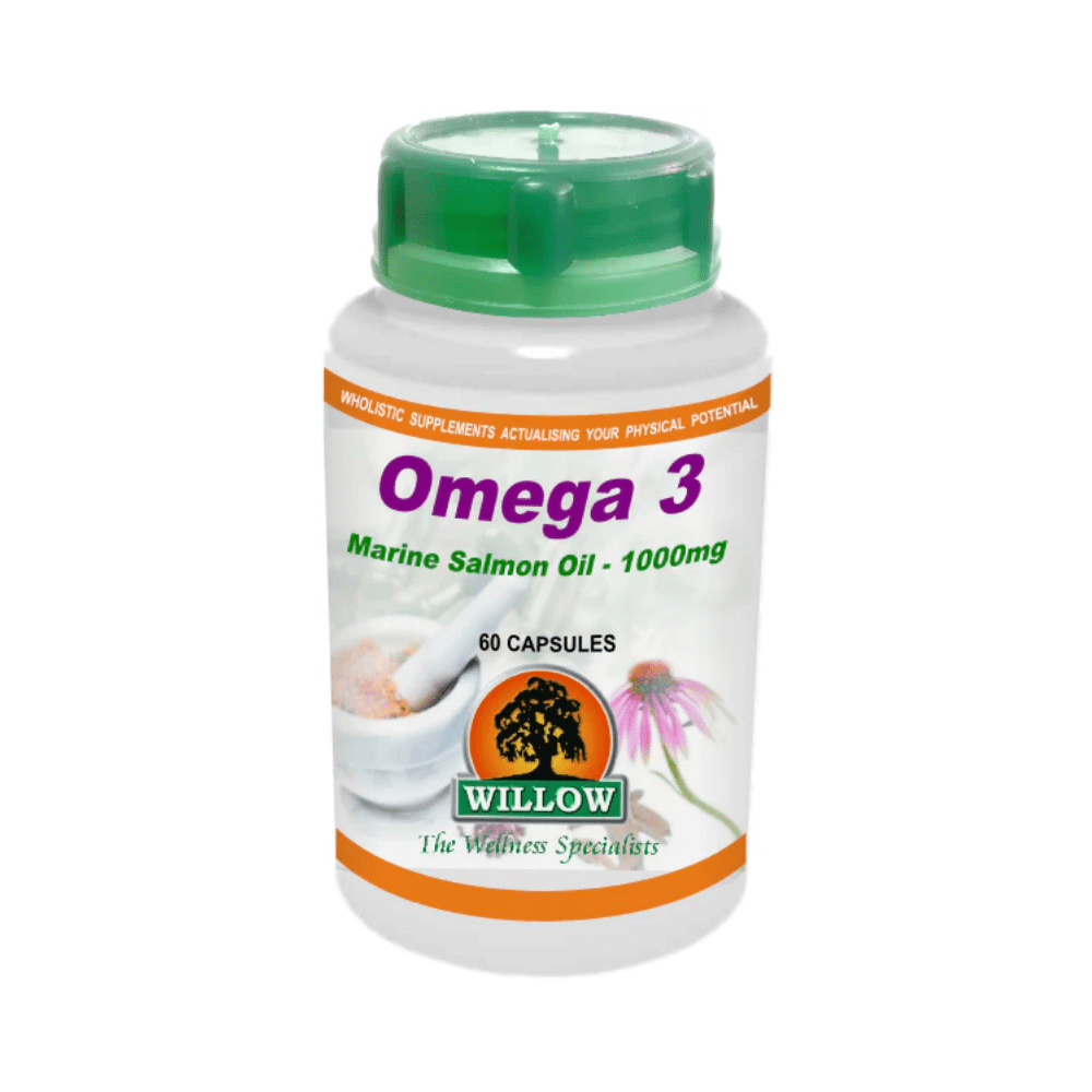Willow Omega 3 Marine Salmon Oil 1000mg 60 Softgels