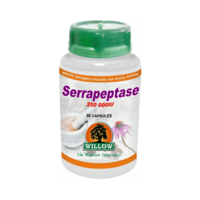 Willow Serrapeptase 250 000 SU 60 Capsules