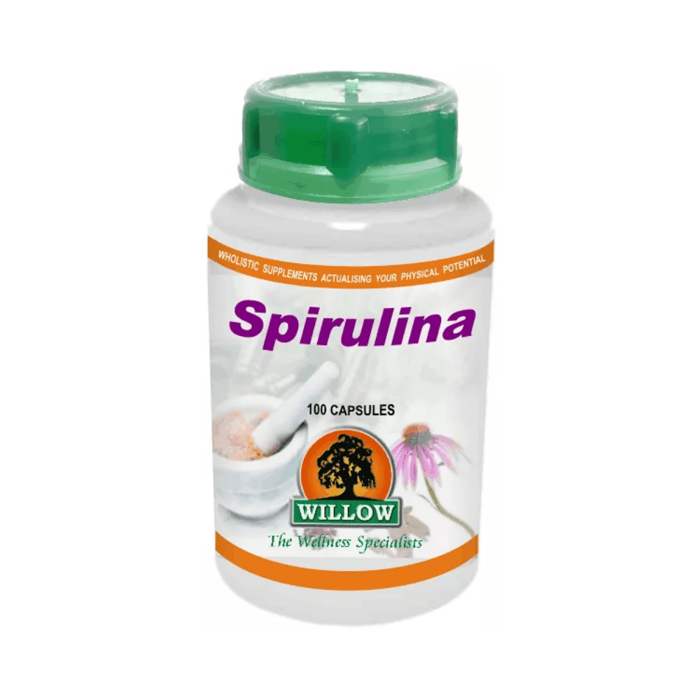 Willow Spirulina 100 Capsules