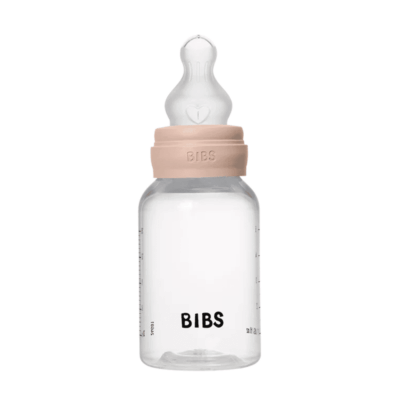 Bibs Baby Plastic Bottle Blush 150ml - Slow Flow | Silicone Nipple