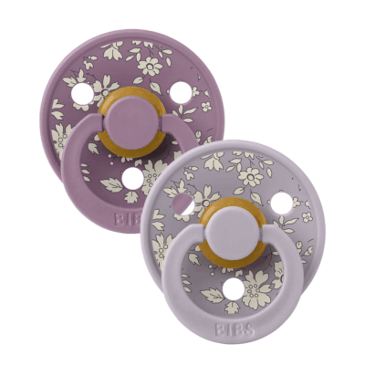 Bibs Liberty Pacifier 2 Pack Capel Latex Size 1 - Fossil Grey Mix