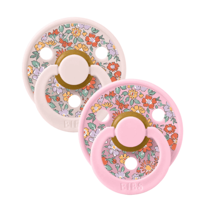 Bibs Liberty Pacifier 2 Pack Oscar Meadow Latex Size 1 - Petal Mix