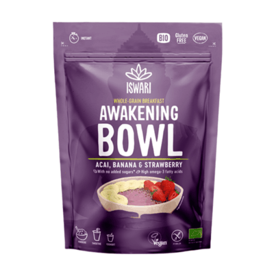 Iswari Awakening Bowl 360g Acai, Banana & Strawberry