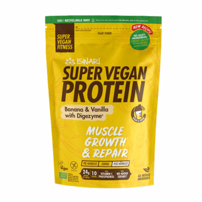 Iswari Super Vegan Protein Muscle Growth Banana & Vanilla 400g