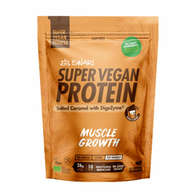 Iswari Super Vegan Protein Muscle Growth Salted Caramel 400g