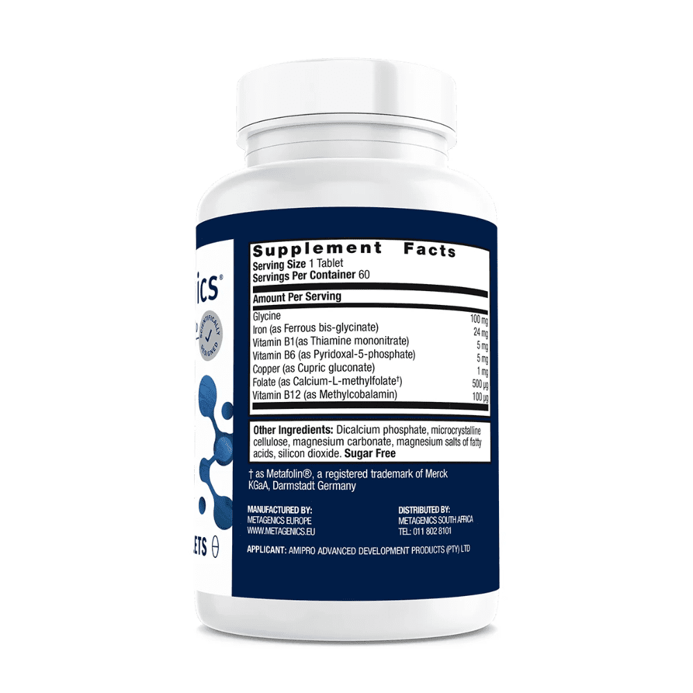 Metagenics Hemagenics Iron 60 Tablets - Image 2