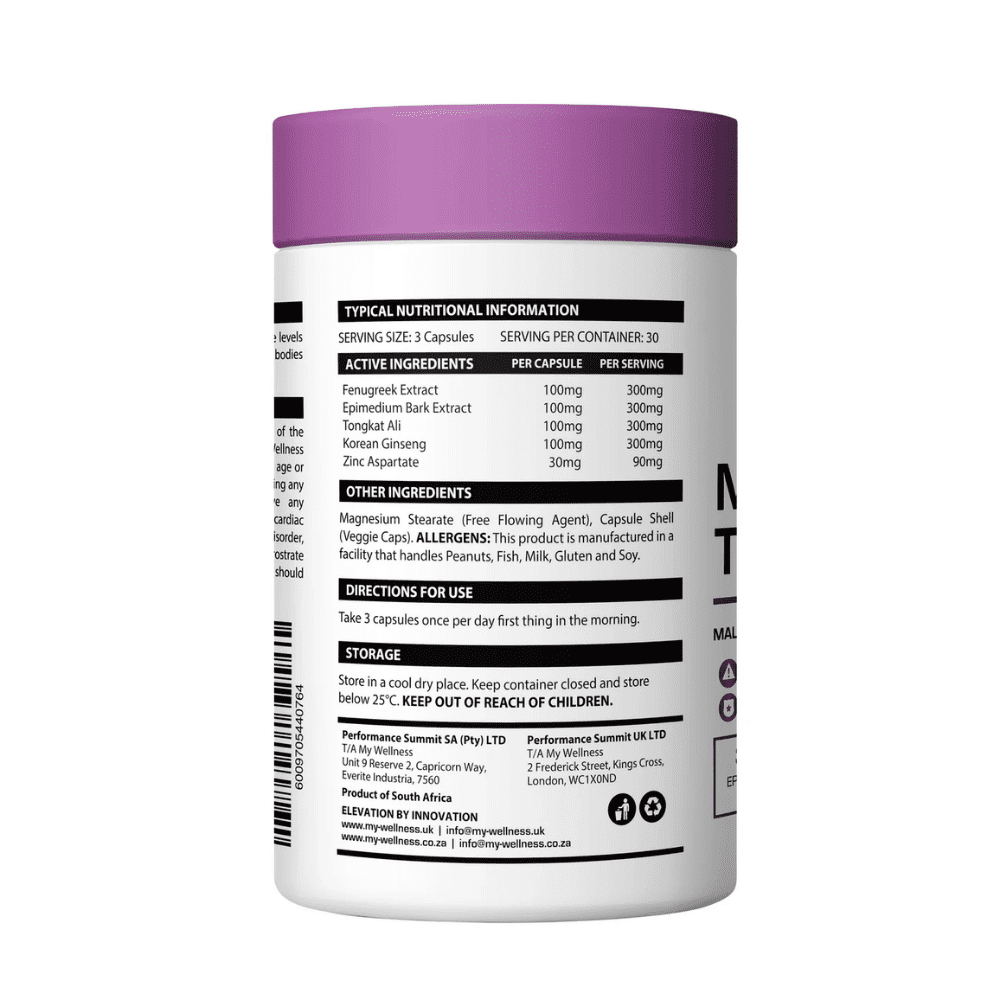 My wellness Man Up Test Boost - 90 Capsules - Image 2