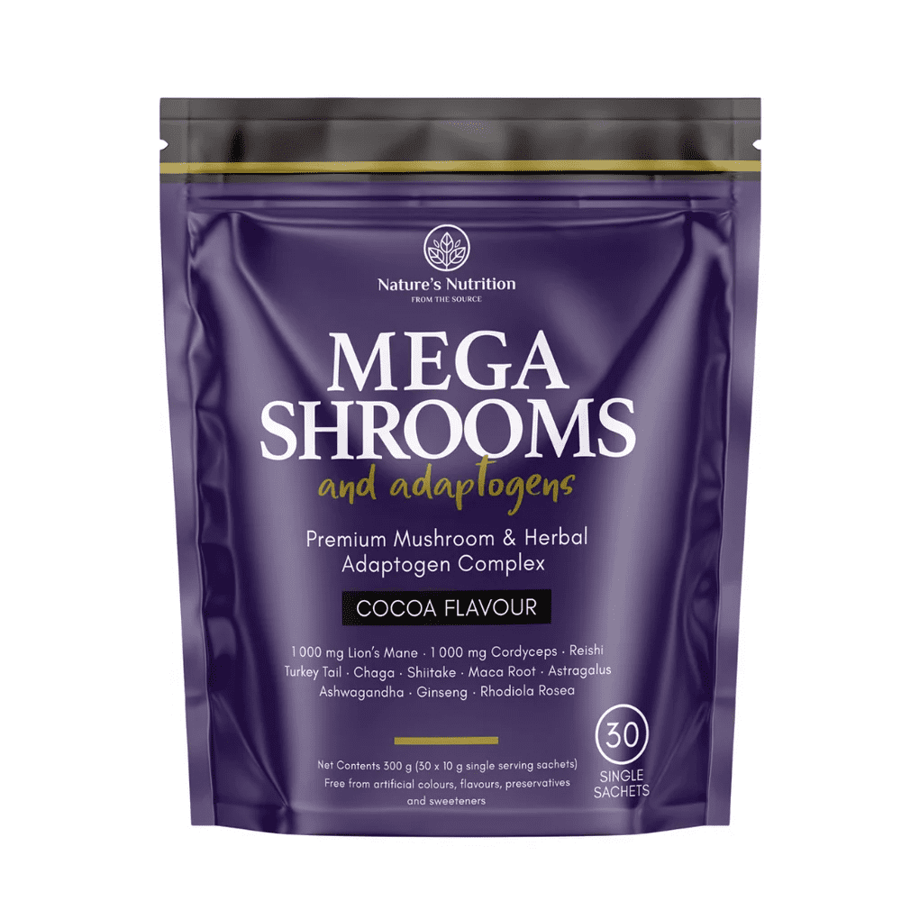 Natures Nutrition Mega Shrooms & Adaptogens 30x10g