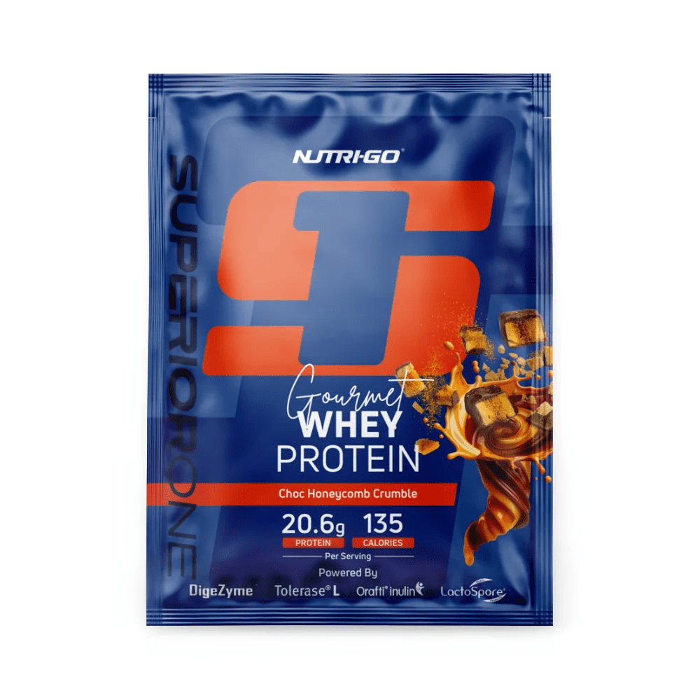 Nutri-Go Whey Protein Powder - Choc Honeycomb Crumble Sachet 35g