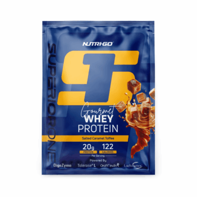 Nutri-Go Whey Protein Powder - Salted Caramel Toffee Sachet 32g
