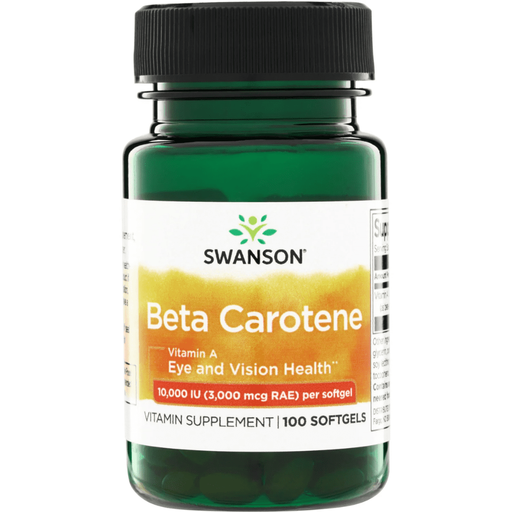 Swanson Beta Carotene 100 Softgels