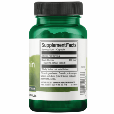 Swanson Black Cumin Seed Capsules 60