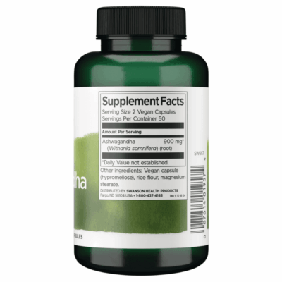 Swanson Full Spectrum Ashwagandha – 100 Capsules