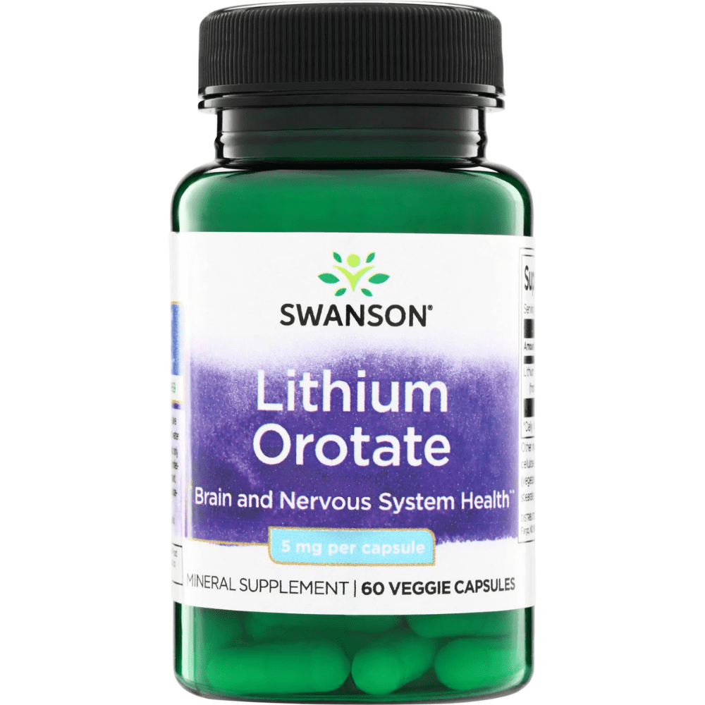 Swanson Lithium Orotate Capsules 60