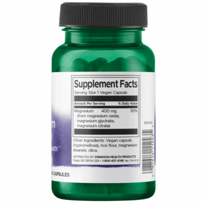 Swanson Triple Magnesium Complex – 30 Capsules