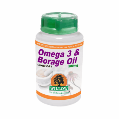 Willow Omega 3 & Borage Oil 500mg 90 Softgels