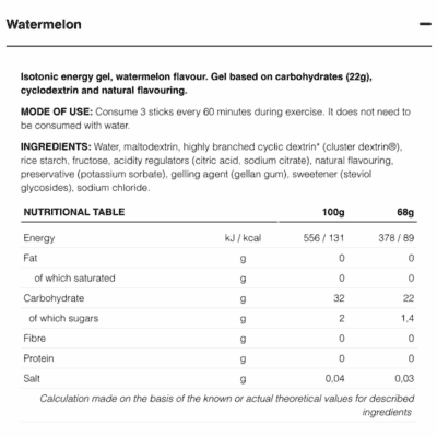 226ERS Isotonic Gel Watermelon Flavour 68g
