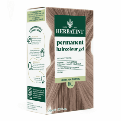 Herbatint Permanent Hair Colour Gel Light Ash Blonde 8C 170ml