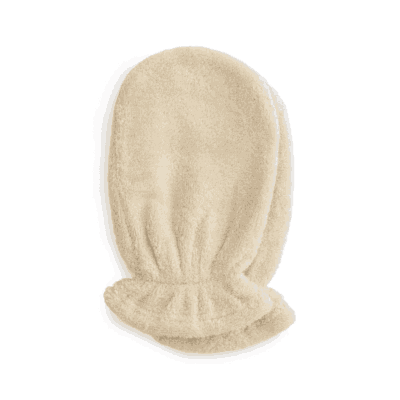 Mushie Bath Mitt - Fog