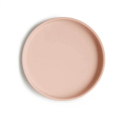 Mushie Classic Silicone Suction Plate - Blush