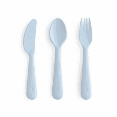 Mushie Cutlery Set - Powder Blue