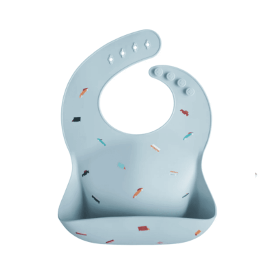 Mushie Silicone Bib - Retro Cars
