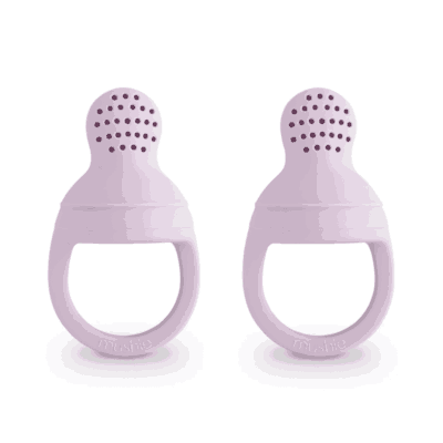 Mushie Silicone Fresh Food Feeders - Soft Lilac