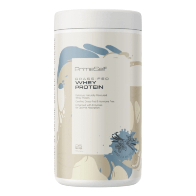 PrimeSelf Grass-Fed Whey Protein Vanilla Bean 725g