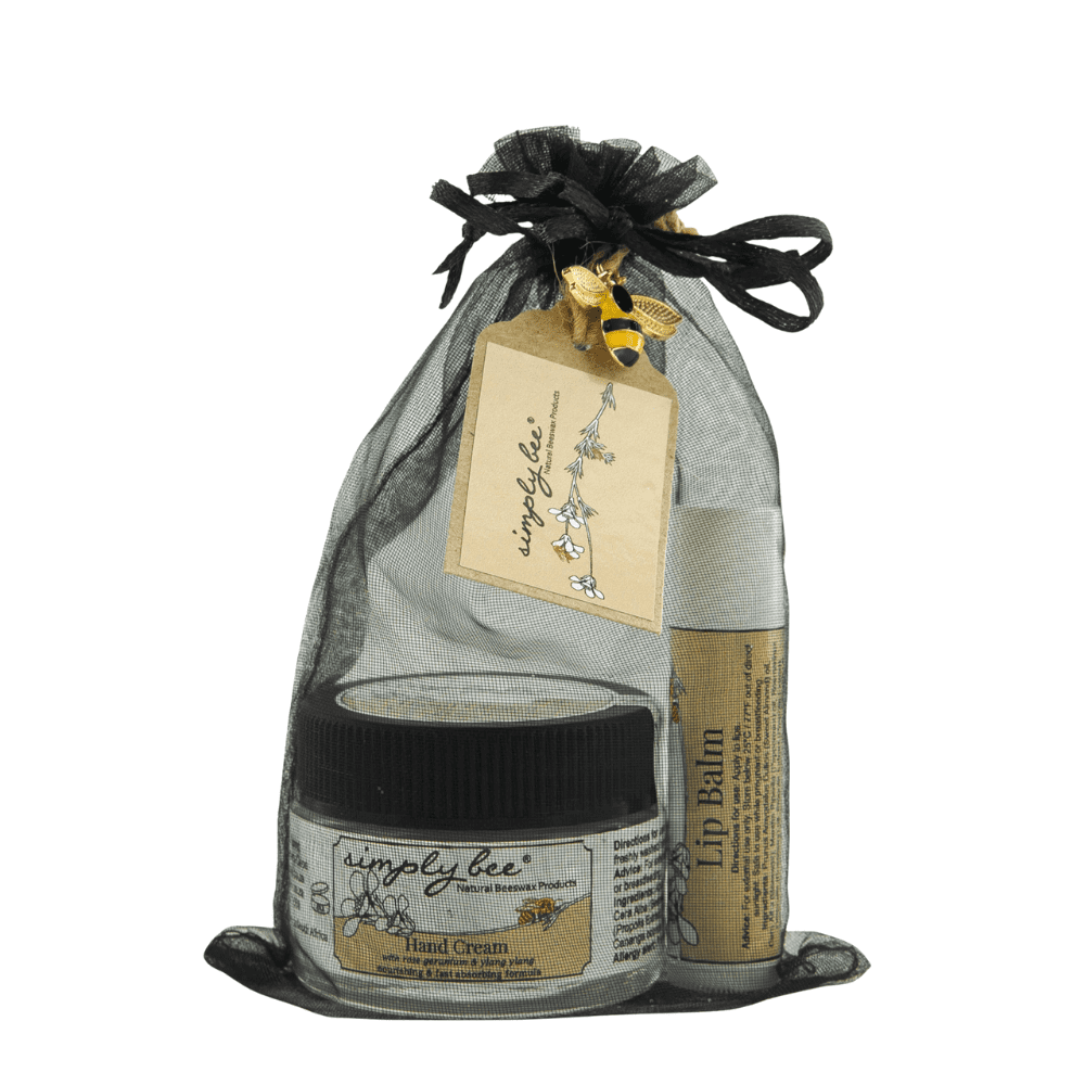 Simply Bee Duo Bag Hand Cream/Lip Balm Stick