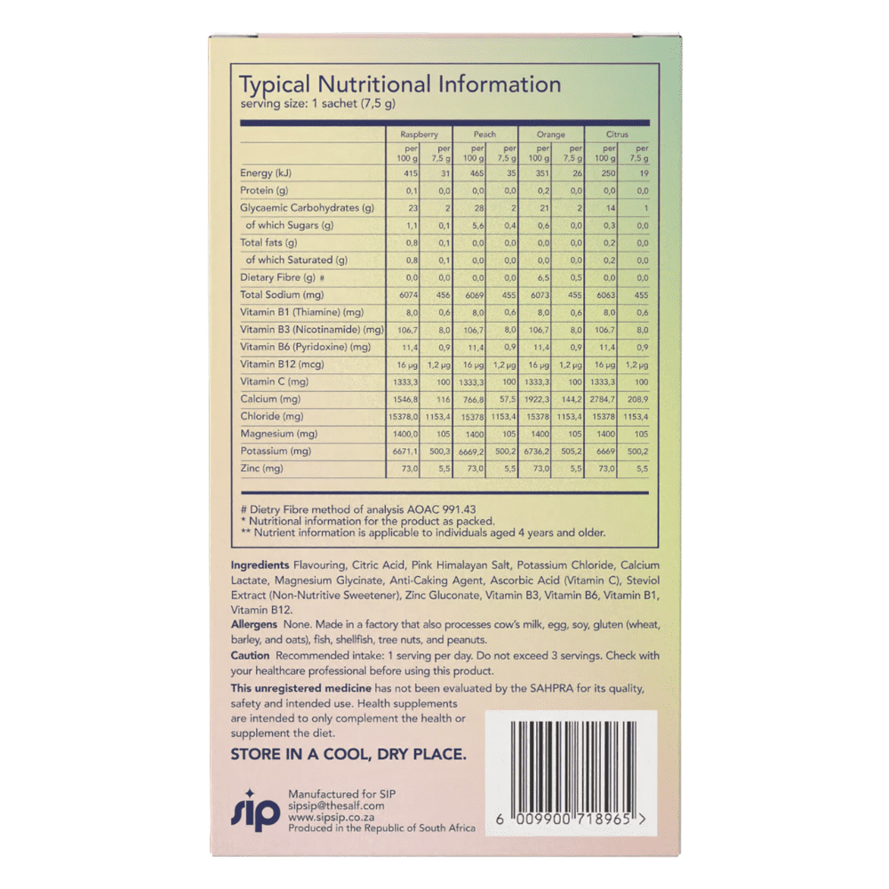Sip Electrolytes - 8 Sachets - Image 2