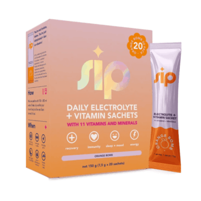 Sip Electrolytes Orange Bomb 20 Sachets