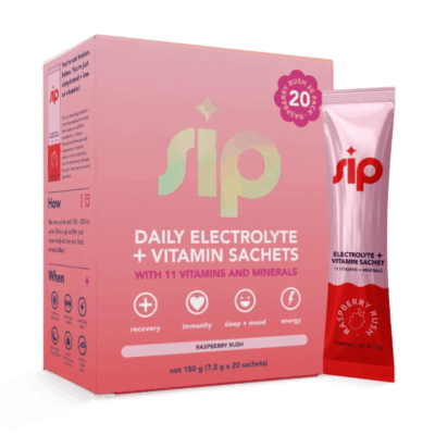 Sip Electrolytes Raspberry Rush 20 Sachets