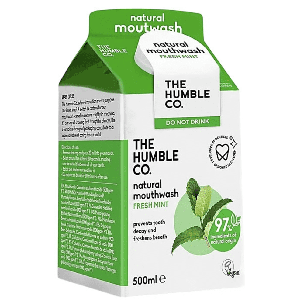 The Humble Co. Natural Mouthwash Fresh Mint 500ml