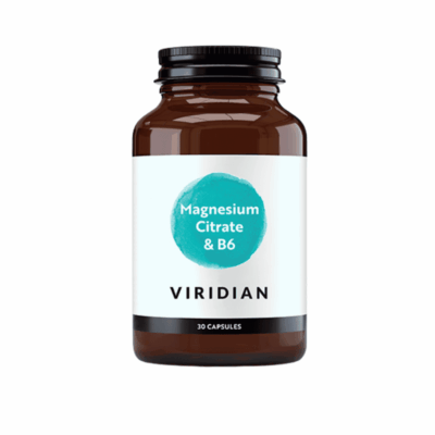 Viridian Magnesium Citrate with B6 / 30 Capsules